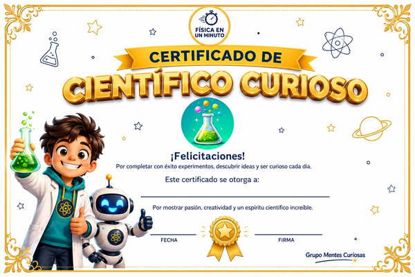 Certificado de Científico Curioso