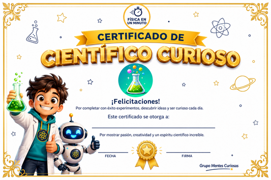 Certificado de Científico Curioso