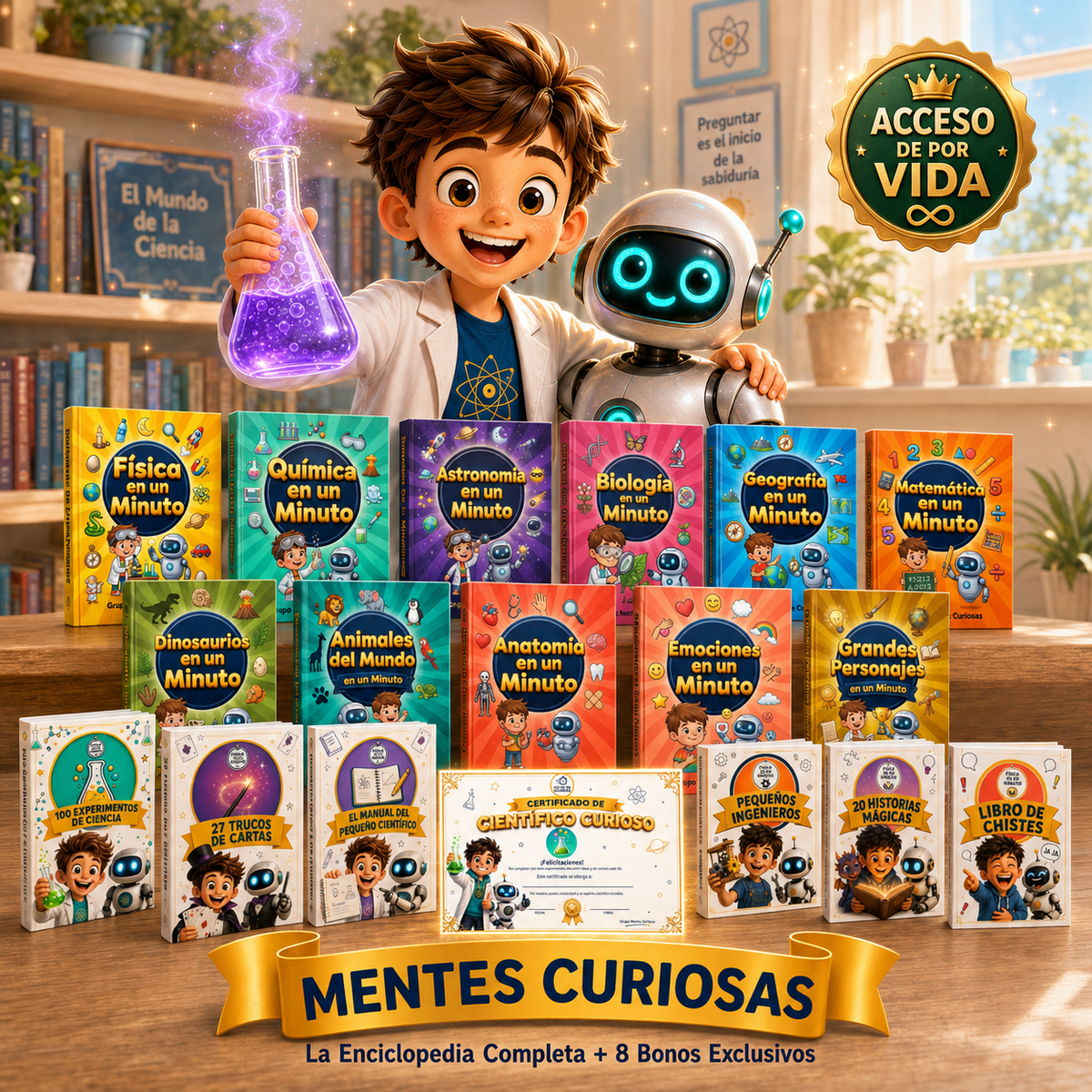 Enciclopedia Mentes Curiosas 🧠 + 8 BONUS